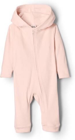 Amazon Essentials x Sofia Grainge Unisex Babies' Velour Hooded Coverall in Saudi Arabia