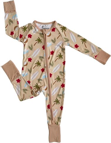 Soapberry 2-Way Zipper Bamboo Viscose Pajamas for Baby Boys and Girls in Saudi Arabia