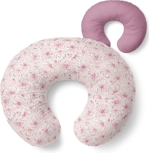 عبوة واحدة من غطاء وسادة الرضاعة الفاخر من Pobibaby - فائقة النعومة وقابلة للتمدد بنسبة 96% قطن، غطاء وسادة الرضاعة الطبيعية للأطفال الأولاد والبنات (الحياة البرية) in Kuwait