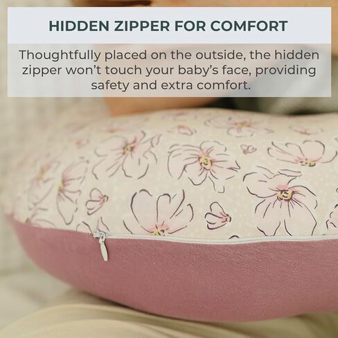 عبوة واحدة من غطاء وسادة الرضاعة الفاخر من Pobibaby - فائقة النعومة وقابلة للتمدد بنسبة 96% قطن، غطاء وسادة الرضاعة الطبيعية للأطفال الأولاد والبنات (الحياة البرية) in Kuwait