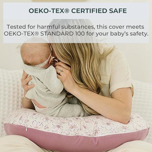 عبوة واحدة من غطاء وسادة الرضاعة الفاخر من Pobibaby - فائقة النعومة وقابلة للتمدد بنسبة 96% قطن، غطاء وسادة الرضاعة الطبيعية للأطفال الأولاد والبنات (الحياة البرية) in Kuwait