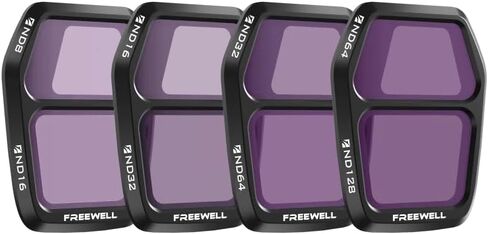 Freewell Air 3S Split ND Filter 4-Pack - ND8/ND16, ND16/ND32, ND32/ND64, ND64/ND128 for Balanced Exposure for Dual-Lens Control in Changing Light in Kuwait
