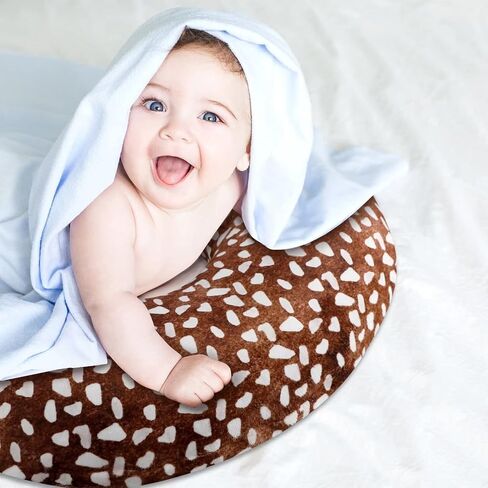 GFU Nursing Pillow Cover, Newborn Breastfeeding Pillow Case for Boys and Girls, Soft Baby Breastfeeding Pillow Slipcover, Fit for Standard Infant Nursing Pillows, Dark Blue Space Dinosaur in Kuwait