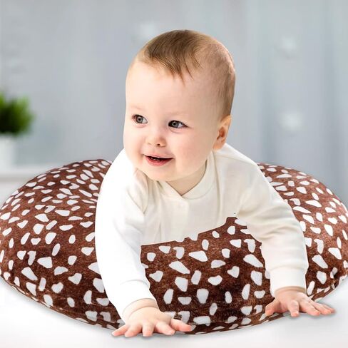 GFU Nursing Pillow Cover, Newborn Breastfeeding Pillow Case for Boys and Girls, Soft Baby Breastfeeding Pillow Slipcover, Fit for Standard Infant Nursing Pillows, Dark Blue Space Dinosaur in Kuwait