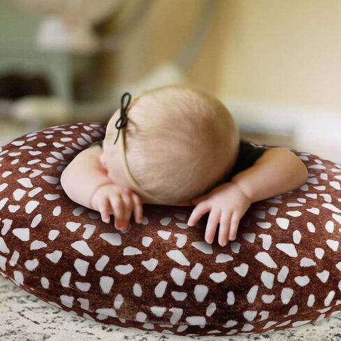 GFU Nursing Pillow Cover, Newborn Breastfeeding Pillow Case for Boys and Girls, Soft Baby Breastfeeding Pillow Slipcover, Fit for Standard Infant Nursing Pillows, Dark Blue Space Dinosaur in Kuwait