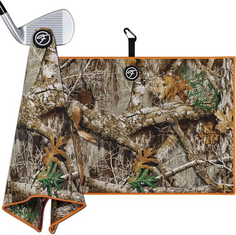 منشفة الجولف المغناطيسية Realtree Camo - ألياف دقيقة من الوافل، فائقة الامتصاص، منشفة جولف مغناطيسية للحقائب والعربات والنوادي - 24 بوصة × 16 بوصة، منشفة جولف مع مغناطيس للرجال والنساء مغناطيس منشفة الجولف in Saudi Arabia