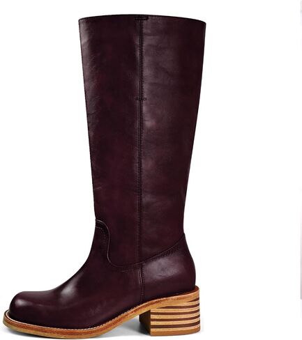 UBWDU Women's Knee High Boots Chunky Block Heel Long Boots Square Toe Low Heel Boots for Women in Saudi Arabia