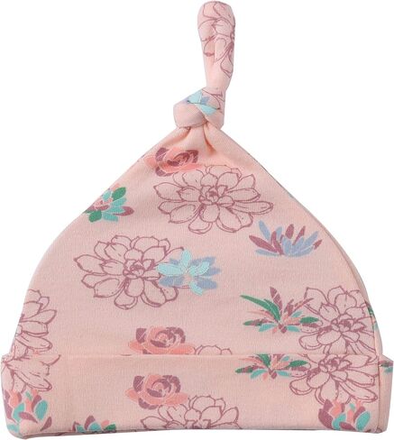 Asher and Olivia Baby Girl's 1-Pack Long-Sleeve Kimono Footed Pajamas: Side Snap Infant Footies with Hat in Saudi Arabia