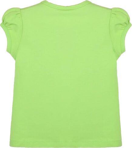 Lilax Baby Girls' Basic T-Shirt Short Sleeve Crewneck Tee in Kuwait