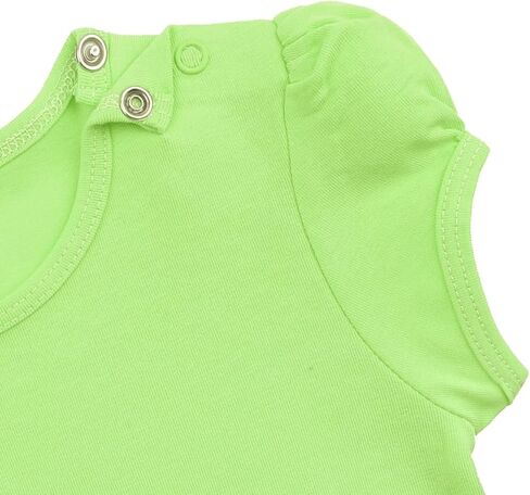 Lilax Baby Girls' Basic T-Shirt Short Sleeve Crewneck Tee in Kuwait