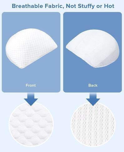 Busarilar Pregnancy Pillows for Sleeping, Maternity Pregnancy Body Pillow Support for Back, Legs, Belly, HIPS of Pregnant Women, Detachable and Adjustable with Pillow Cover in Saudi Arabia