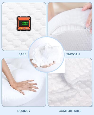 Busarilar Pregnancy Pillows for Sleeping, Maternity Pregnancy Body Pillow Support for Back, Legs, Belly, HIPS of Pregnant Women, Detachable and Adjustable with Pillow Cover in Saudi Arabia