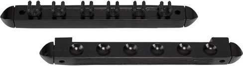 Action Standard 6 Pool Cue Stained Wood Wall Rack with Clips in Saudi Arabia