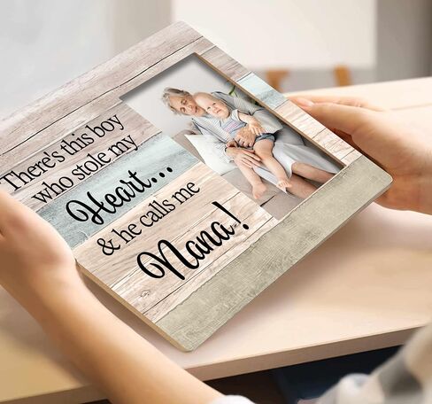 SRADMO Mommy And Me Picture Frame, Mom Picture Frame, Mom Frame, Mommy And Me Gifts, Gifts For New Mommy, Announcement For Grandparents, This Boy Calls Me Mommy 10x8 Inch Wooden Tabletop Photo Frame in Saudi Arabia
