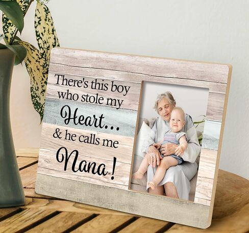 SRADMO Mommy And Me Picture Frame, Mom Picture Frame, Mom Frame, Mommy And Me Gifts, Gifts For New Mommy, Announcement For Grandparents, This Boy Calls Me Mommy 10x8 Inch Wooden Tabletop Photo Frame in Saudi Arabia