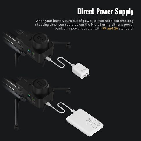 ZEAPON [Official] Micro 3 M1000 Double Distance Camera Slider 12KG Horizontal Payload 1070mm Travel Dsitance in Kuwait