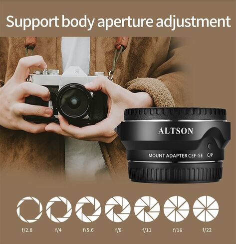 Lens Mount Adapter EF-EOS R Auto-Focus Lens Converter Control Ring for EF/EF-S Lens to Canon EOS R RP R3 R5 R50 R6 R7 R8 R10 Cameras in Kuwait