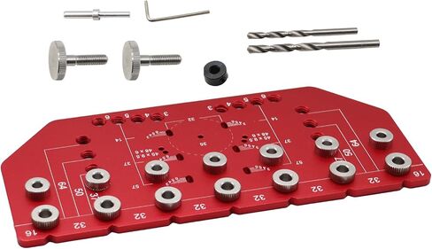 Drill Diameter 35mm (1.38 in) Concealed Cabinet Door Hinge Tools Compatible with Drilling Distance 45mm (1.77 in) or 48mm (1.89 in) & Drill Positioning Tools (Normal version) in Saudi Arabia