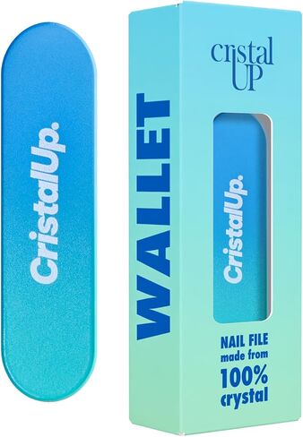 Cristal UP Crystal Nail File 1.6 in, Glass File Ideal for Wallet, Durable, Eco Friendly, Gentle on Nails, Perfect for Travel, Home, Office and On The Go, Compact and Convenient for Quick Touch Ups in Saudi Arabia