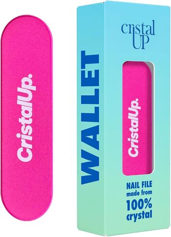 Cristal UP Crystal Nail File 1.6 in, Glass File Ideal for Wallet, Durable, Eco Friendly, Gentle on Nails, Perfect for Travel, Home, Office and On The Go, Compact and Convenient for Quick Touch Ups in Saudi Arabia