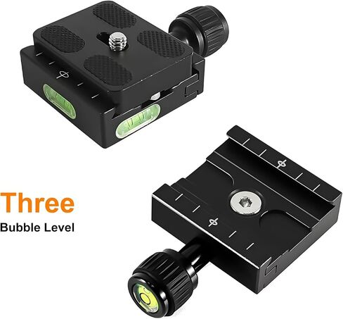 50mm Universal Screw Knob Quick Release Clamp with 50mm Quick Release Plate Set Compatible with Arca-Swiss for DSLR Camera Tripod Ball Head Monopod Stabilizer, Black in Saudi Arabia