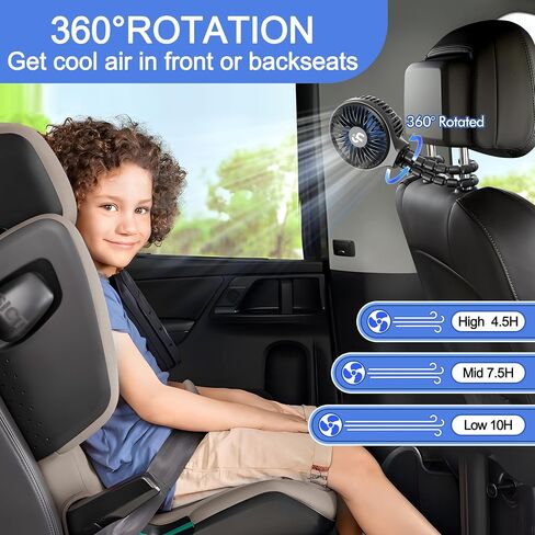 WiHoo Mini Handheld Stroller Fan,Personal Portable Car Seat Baby Fan with Flexible Tripod Fix on Stroller,USB or Battery Operated Desk Fan Adjustable 3 Speeds for Travel Treadmill Golf Cart in Saudi Arabia