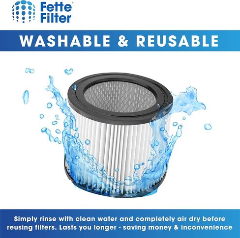 Fette Filter - 2 Pack DXVC4001 HEPA Filter Compatible with DEWALT DXV04T DXV05P DXV05S DXV08S DXV06G Wet Dry Shop Vacuums. Compare to Part# DXVC4001. in Saudi Arabia