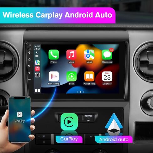 Car Radio Stereo for Ford F150 F-150 2009 2010 2011 2012, 9 inch Touch Screen Android 13 Head Unit 2G+32G with CarPlay/Android Auto SWC GPS WiFi in Saudi Arabia