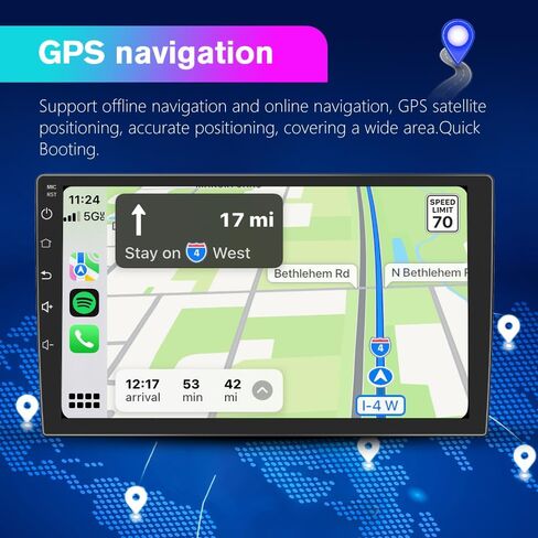 Car Radio Stereo for Ford F150 F-150 2009 2010 2011 2012, 9 inch Touch Screen Android 13 Head Unit 2G+32G with CarPlay/Android Auto SWC GPS WiFi in Saudi Arabia
