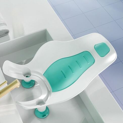 Clean Rinse Baby Bather, Folding Portable Washing Infant Lying Bather for Boy Girl, Multifunction Quick Dry Bath Support for Use on The Counter Sink Bathtub Summer (Mint Green) in Saudi Arabia
