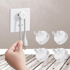 Outlet Covers Baby Proofing Baby Proofing Plug Covers Plug Covers for Electrical Outlets Child Proof Socket Covers Child Safety Socket Covers(Can Store Plugs) 4 Pack
