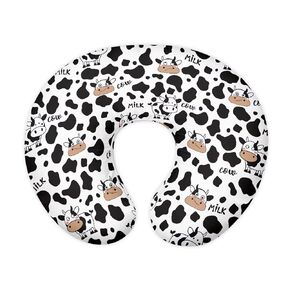 Cartoon Cow Print Nursing Pillow Cover for Breastfeeding Pillow, Soft and Cozy Nursing Pillow Slipcovers, Sung Fits Nursery Pillow