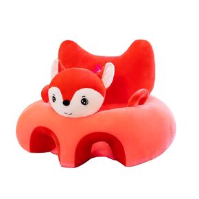 Rehomy Baby Floor Seat Learn to Sit Lounger Cover Cute Plush Baby Learning Sitting Chair Cover for Infants Toddler (Only Cover, No Filling)