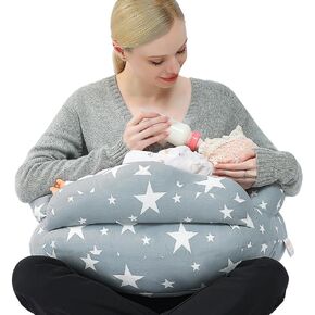 Chilling Home Nursing Pillow for Breastfeeding,Multifunctional Adjustable Breast Feeding Pillow,Bottle Feeding More Support for Mom and Baby, Breastfeeding Essentials for Newborn,Removable Cover in Kuwait
