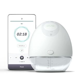 Elvie Breast Pump - Single, Wearable Breast Pump with App - The Smallest, Quietest Electric Breast Pump - Portable Breast Pumps Hands Free & Discreet - Includes 3 Sets of Breast Shields