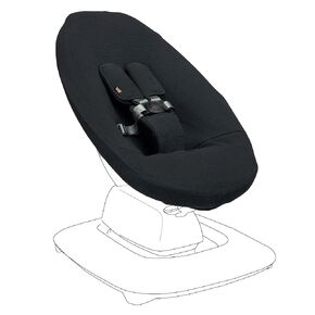 UKJE Protective Swing Cover Compatible with 4moms RockaRoo or MamaRoo 5, Multi-Motion Baby Swing, Baby Swing Liners, Baby Rocker Cover, Easy to Install, Easy to Wash, Handmade in Europe - Black
