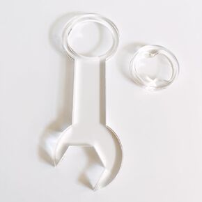 Wrench Acrylic Bottle Opener Templates, Woodworking Router Template, Router Jig, Craft Template