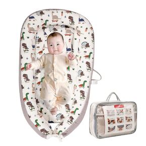 CozyNest Baby Lounger - Portable, Washable Newborn Crib (0-12+ Months)