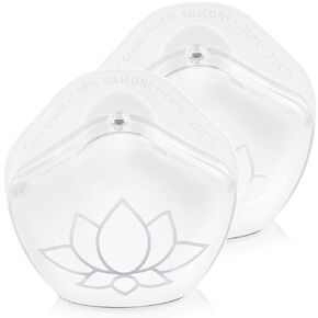 Milk Collectors for Breastfeeding, 2 Pack Silicone Milk Catcher for Leaking Milk, Wearable Milk Saver Breastmilk Collection Reusable Nursing Cups for Bra, Discreet Breast Shells for Sore Nipples