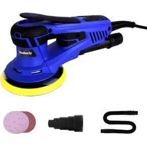 Electric Random Orbital Sander Brushless Motor Powerful 350W Polisher Sander 6-Inch 10000 RPM Variable Speed Tool for Sanding Walls and Wood, Rust Removal, Car Polishing Ect
