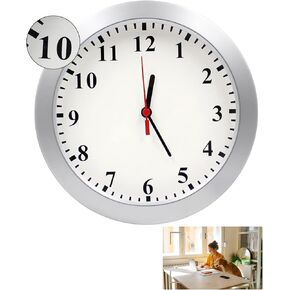 Hidden Camera Wall Clock, HD 1080P Security Spy Camera Clock with Motion Detection, Indoor Security Nanny Cam for Home Office, No Wi-Fi No Audio