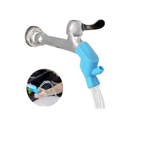 Faucet Extender for Toddlers,Silicone Sink Extender Cute Faucet Cover Kids Hand Wash Helper Water Spout Extender for Bathroom Sink Kitchen Counter(Blue)
