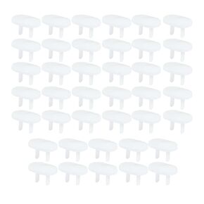40Pcs White Plug Cover, Socket Plug Cover, Socket Plug, Socket Plug Cover, Socket Plug, for Baby Protection Electrical Protector Advanced Power Socket Cover Plug, Electrical Safety Baby Products