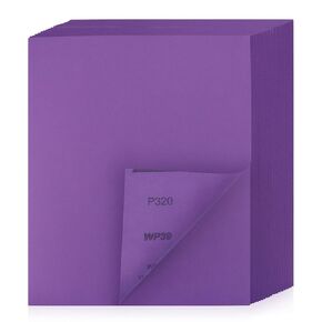 Sandpaper 400 Grit 20 PCS, Wet Dry Sanding Sheets 9 x 11 Inch, Purple Alumina Abrasive Sand Paper for Wood, Metal, Drywall, Resin, Automotive Sanding, Polishing, Grinding, by POLIWELL