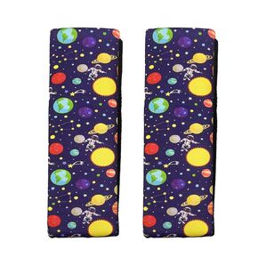 Suxgumoe Car Seat Belt Pillow for Kids, 2Pcs Unicorn Car Seat Belt Cover Pad Head and Neck Support (Unicorn Green)1