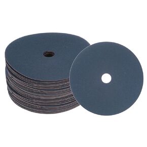 HARFINGTON 25PCS Zirconia Alumina Resin Fiber Grinding and Sanding Discs 7" x 7/8" 60 Grit Fiber Abrasive Discs for Grinding Polishing