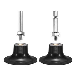 HARFINGTON 2Pack 2" Disc Pad Holder Quick Change Disc 1/4" Shank Holder Mandrel for Die Grinder Sanding and Conditioning Discs, Black