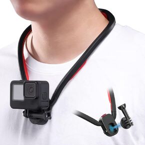Magnetic Neck Holder Mount for Action Cameras - ULANZI Go Quick II POV Necklace Mount Quick Release Hands Free Mounting Attachments Vlog Aceessories