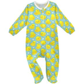 Dussdil Baby One-Piece Footies Newborn Rompers Pajamas Cotton Footed Pjs for Sleep Play Boys Girls