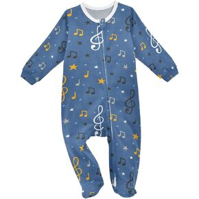 Dussdil Baby One-Piece Footies Newborn Rompers Pajamas Cotton Footed Pjs for Sleep Play Boys Girls in Kuwait